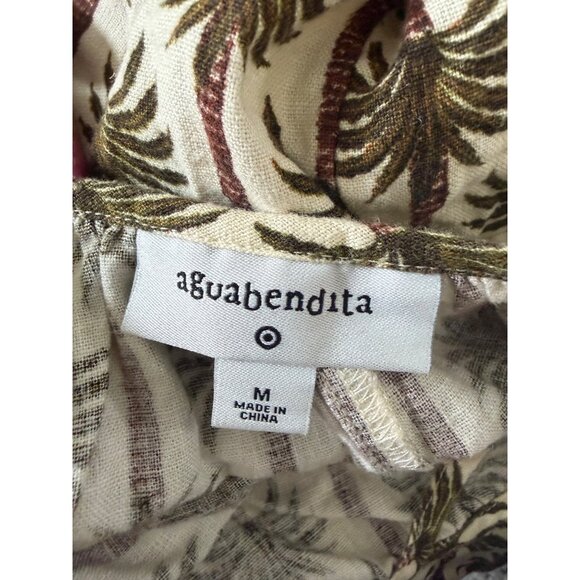 AGUABENDITA Palm Tree Print Sun Dress Size Medium NEW NWOT - Picture 5 of 6